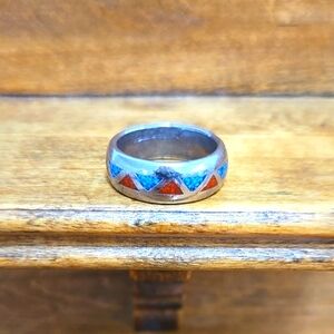 SOUTHWESTERN DESIGN SILVER TONE BAND